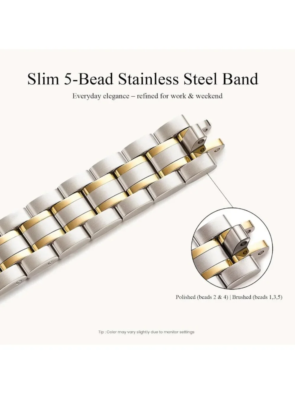 Stylish Thin Stainless Steel Replacement Band for Apple Watch 38mm 40mm 41mm